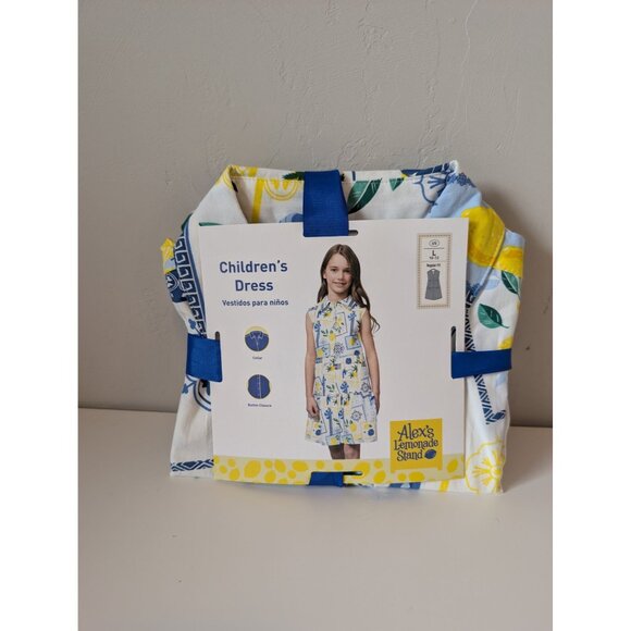 Mommy and Me Matching Dresses Women XL & Girls Large (10-12) In Lemon/Floral Pri - Picture 2 of 5